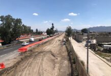 López asegura que caminos a AISL estarán listos a tiempo; hoy son un caos Vialidades AISL