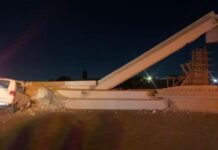 Colapsa puente en la México-Pachuca, parte de las obras para el AISL Puente México Pachuca