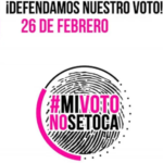 Tenemos la obligación de defender la libertad y democracia, Mi Voto No Se Toca