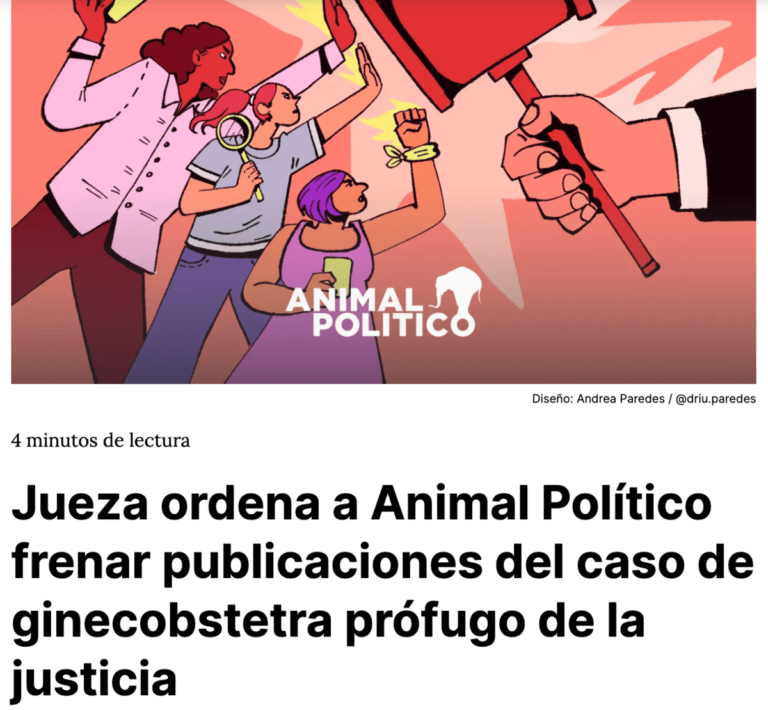 Jueza censura a Animal Político por informar de violencia obstétrica para proteger al acusado