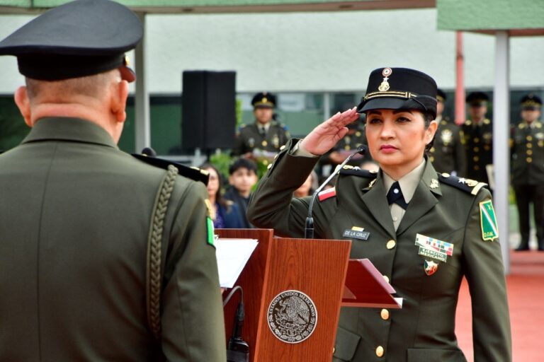 La General Brigadier de Justicia Militar y Licenciada Mariana de la Cruz Sánchez, toma posesión del cargo como “Defensora General y Jefa de la Defensoría de Oficio Militar”
