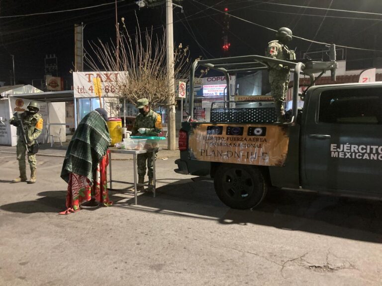 El Ejército Mexicano aplica Plan DN-III-E  con motivo de las bajas temperaturas  en Chihuahua 
