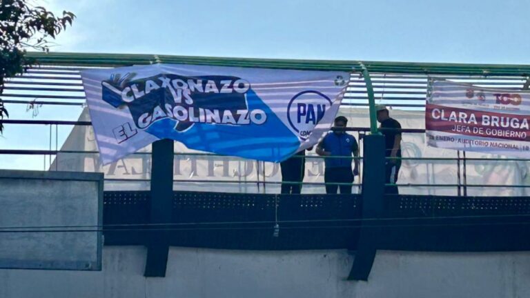 Panistas de la CDMX toman las calles contra el gasolinazo de Morena
