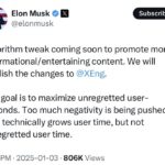 Sabías que viene un cambio en el algoritmo de X (Twitter)