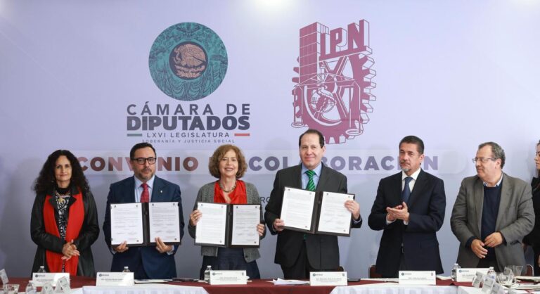 Firma IPN Convenio General de Colaboración con la Cámara de Diputados