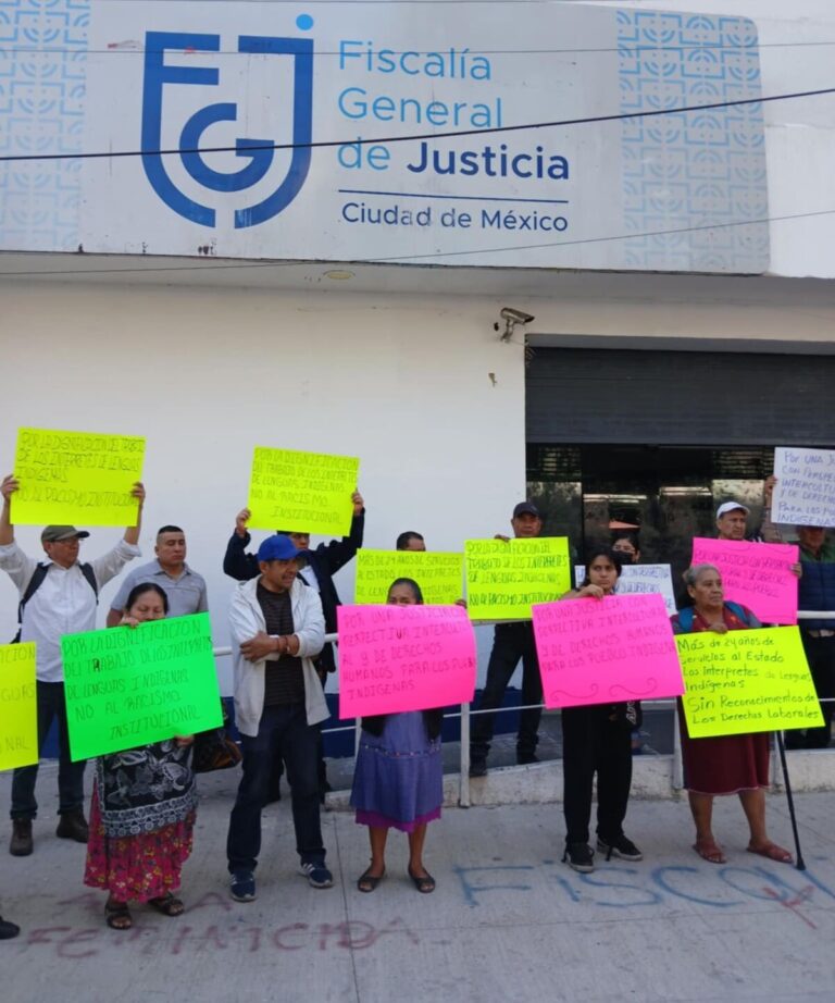 Exigen traductores indígenas respeto a su trabajo y solicitan crear una Fiscalía Especializada en la CDMX