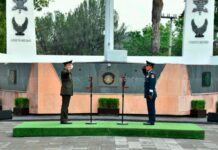 El General Román Carmona Landa toma protesta como nuevo Comandante de la Fuerza Aérea Mexicana