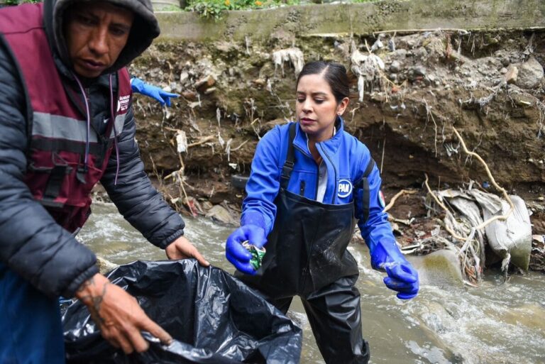 Panistas inician gira para recuperar áreas verdes CDMX, limpian presa en AO