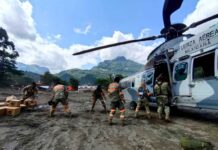 Ejército, Fuerza Aérea y Guardia Nacional continúan aplicando el Plan DN-III-E en los estados afectados por las lluvias