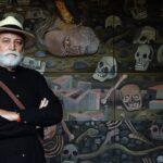Tzompantli, de Gustavo Monroy, dialoga con los grandes maestros del muralismo en San Ildefonso