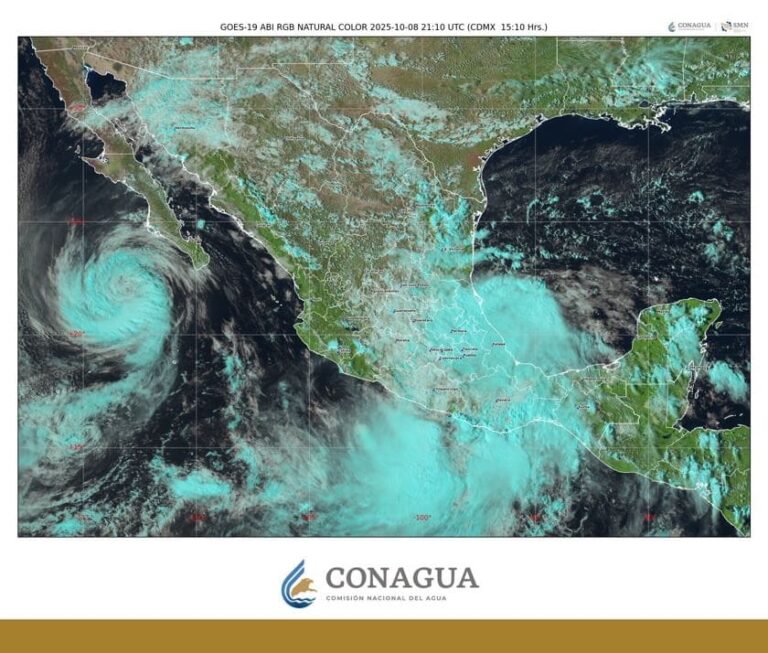 Priscilla mantiene desplazamiento paralelo a costas de Baja California Sur