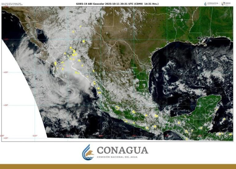 Raymond se encuentra a 45 km de Cabo San Lucas, Baja California Sur