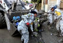 Ejército, Fuerza Aérea y Guardia Nacional continúan aplicando el Plan DN-III-E en los estados afectados por las lluvias