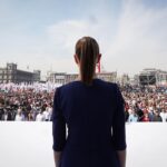 Evento en el Zócalo, la presidenta busca quien la defienda