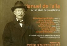 Músicos del INBAL celebran el 150 aniversario del compositor español Manuel de Falla