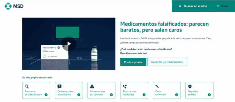 MSD lanza plataforma digital para identificar posibles medicamentos apócrifos
