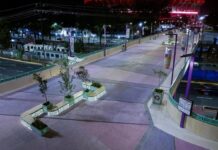 Una ciudad pintada de lila