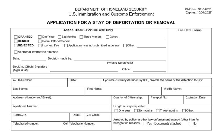 ICE propone aumentar en 387 % el costo para frenar deportaciones temporales en EE. UU.: Formulario pasaría de $155 a $755