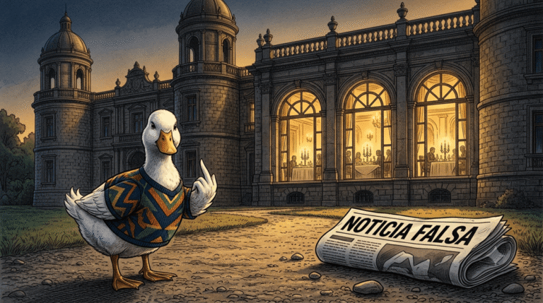 Política de la Patada: Castillo, Patos y Noticias Falsas