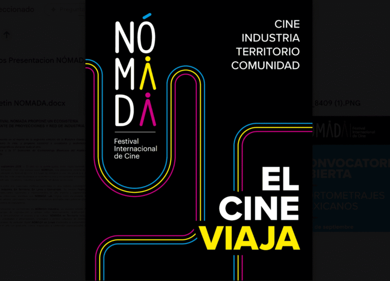 Festival Nómada propone un ecosistema itinerante de proyecciones y red de industria